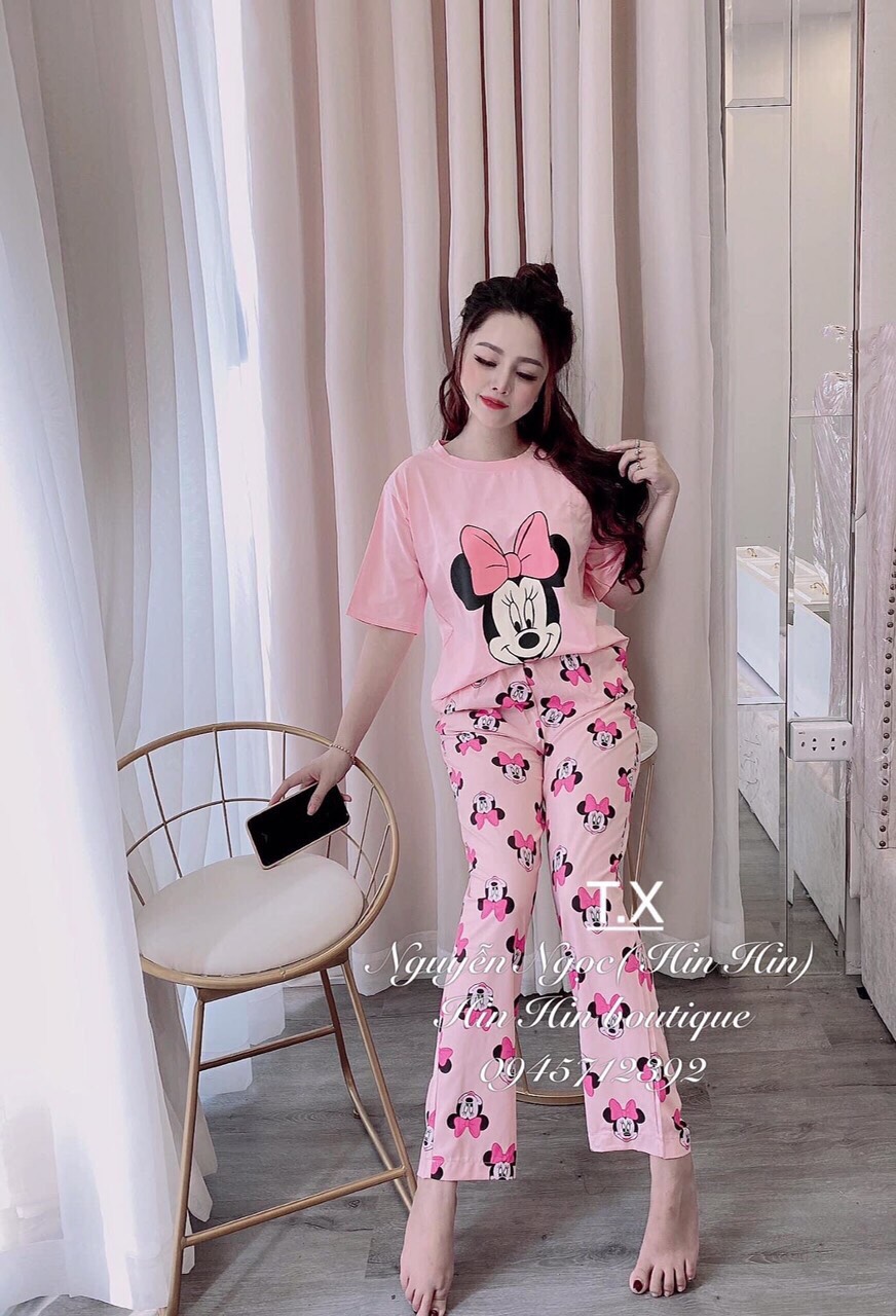 Sét bộ hồng chuột mickey dễ thương