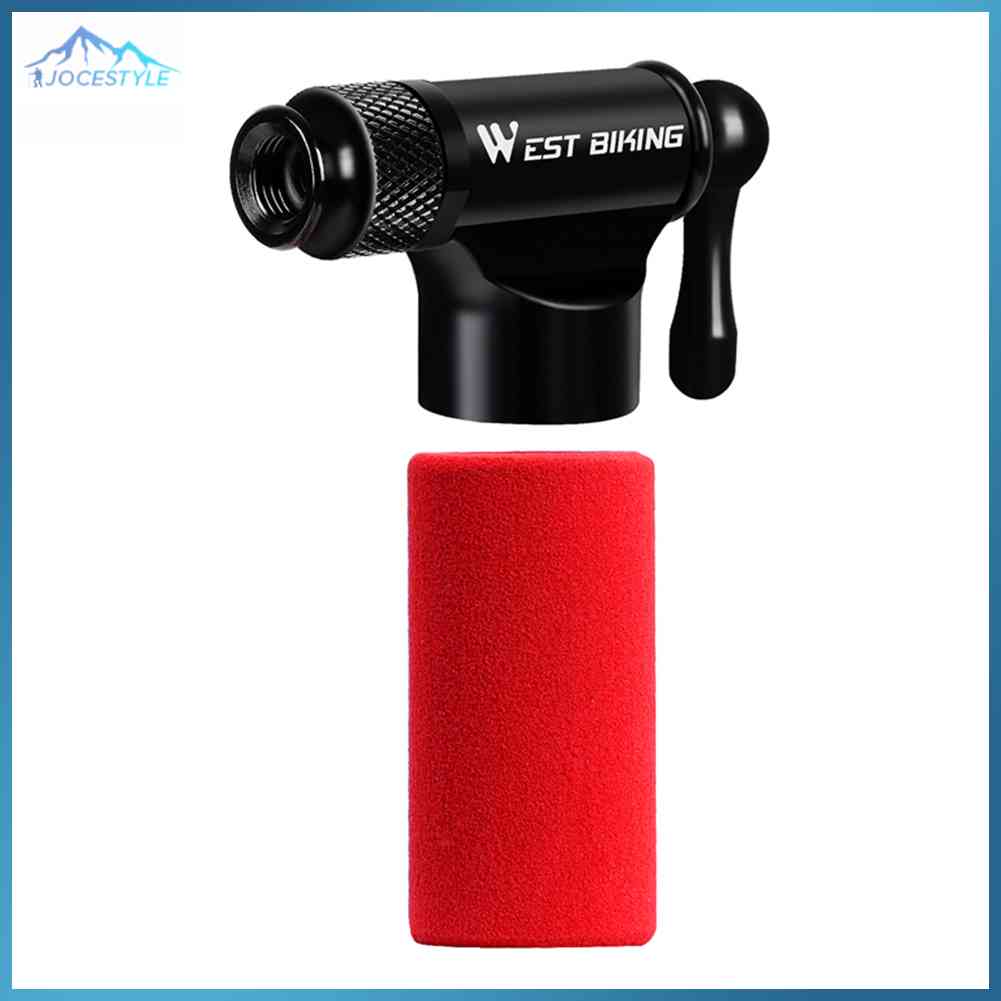 WEST BIKING CO2 Inflator with Insulated Sleeve Bike Tire Pump No CO2 Cartridge 30x54mm