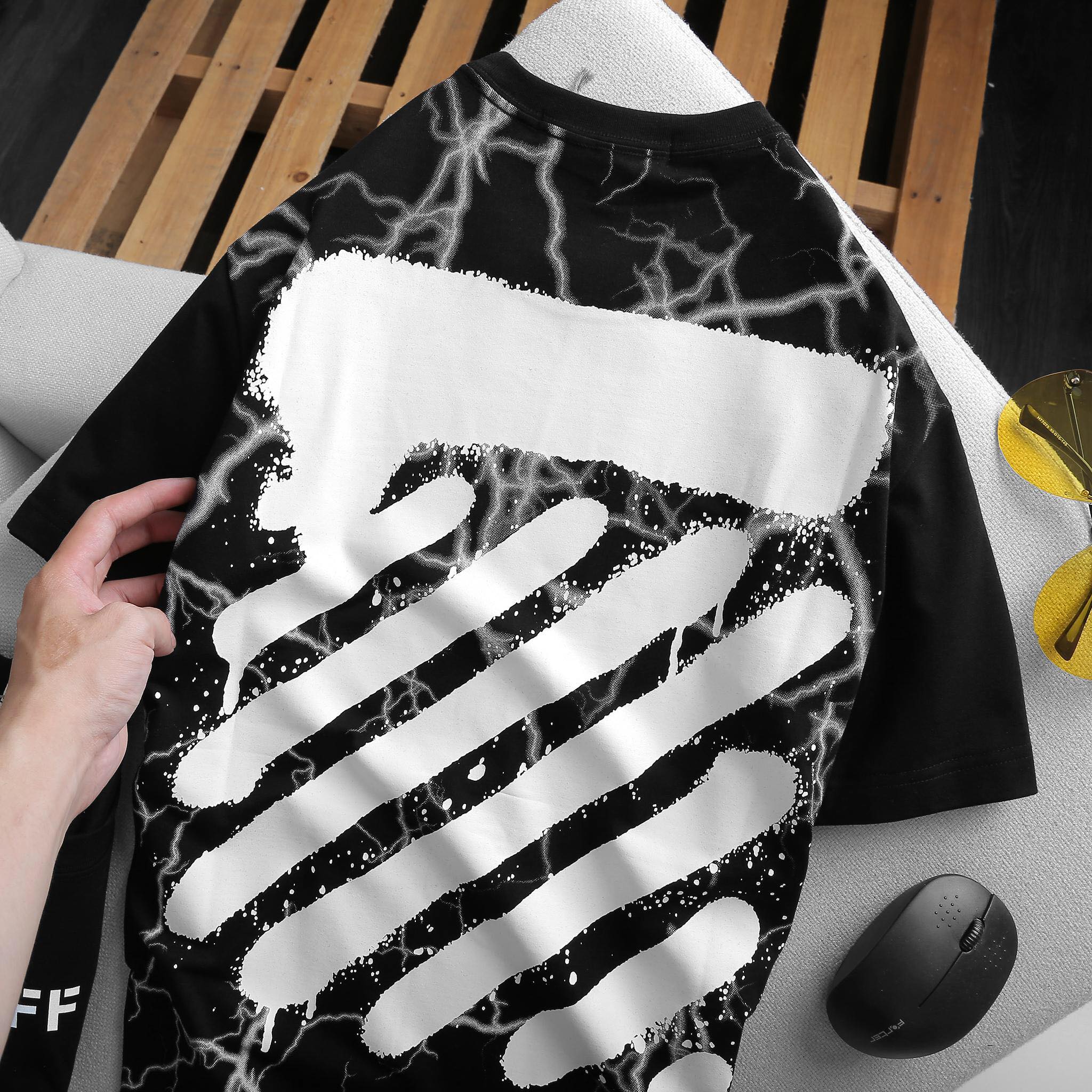 Áo OFF WHITE Tia Chớp Đen