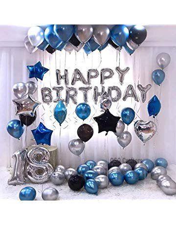 Bộ Bóng Trang Trí Sinh Nhật + Tăng Kèm Vỏ Bóng Bay siêu nhũ (cam kết màu như hình)