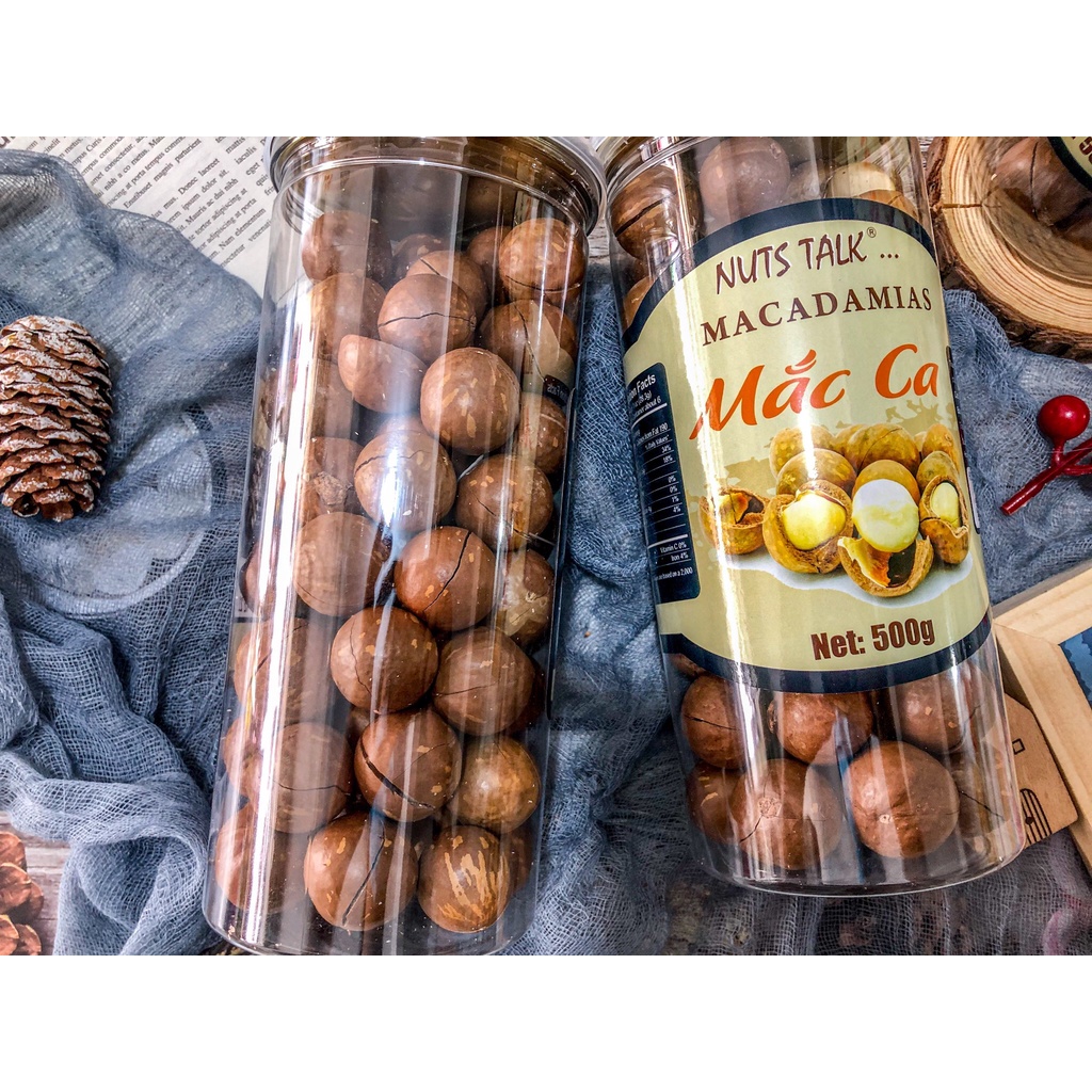 {QUÀ TẾT} HẠT MACCA ÚC NỨT VỎ NUTSTALK ( HỘP 250G/500G)