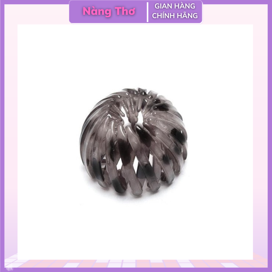 Búi chụp tóc nhựa trong co giãn đa năng