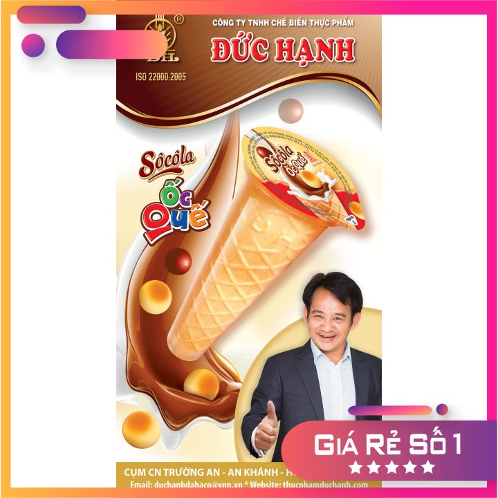 KẸO SÔ CÔ LA ỐC QUẾ 300G ĐỨC HẠNH { NGON ƠI LÀ NGON }