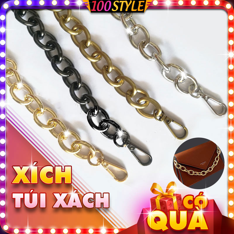 Quai Cầm Dây Xích Cho Túi Xách Chữ O Độ Dài 30cm - 100style