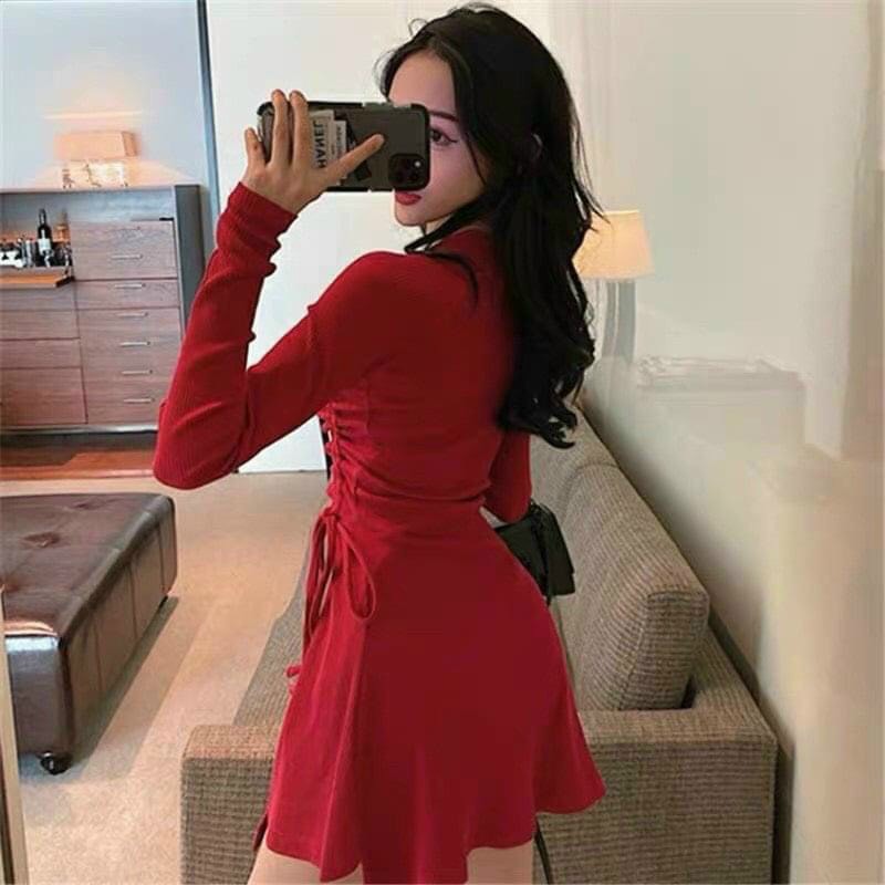 ĐẦM TAY DAI DÂY RUT EO CƯC CHÂT