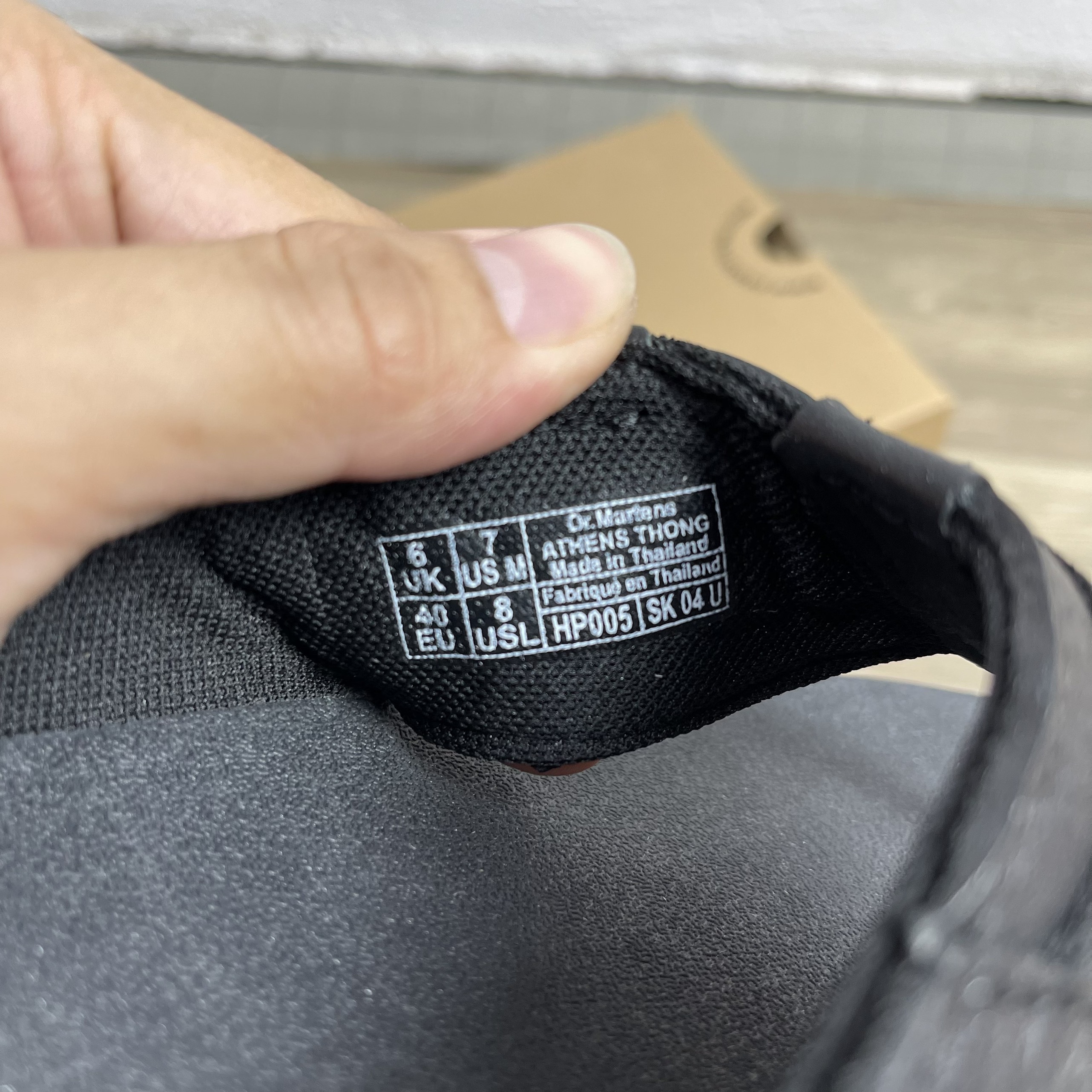 Dép Dr.Martens Athens Thong  ThaiLan Full Hộp (DR.K05)