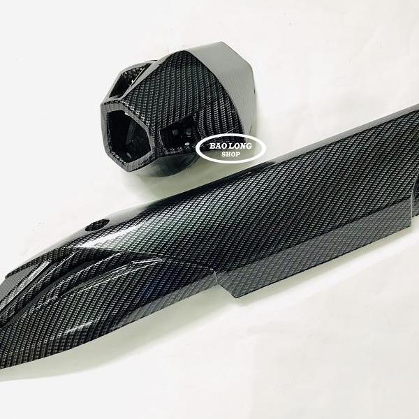 Combo 3 món (ốp pô ,ốp đầu đèn) Carbon gắn Winner