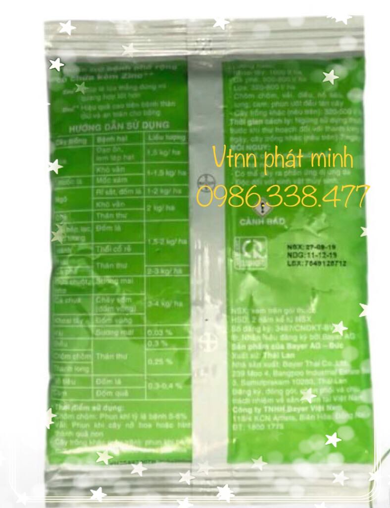 Thuốc trừ bệnh Antracol 70WP (1kg)