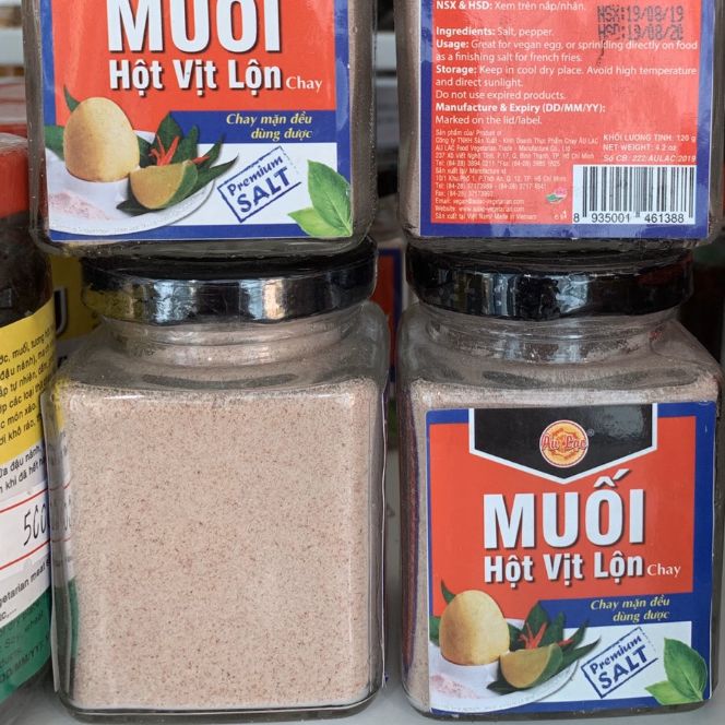 Muối hột vịt lộn chay