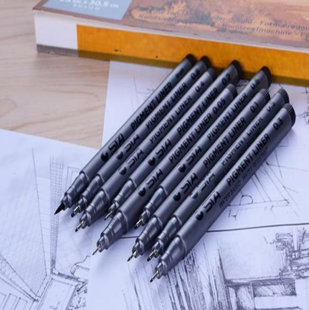 Bộ Bút Vẽ Nét Mỹ Thuật ( Bút Line) STA 9 Cây