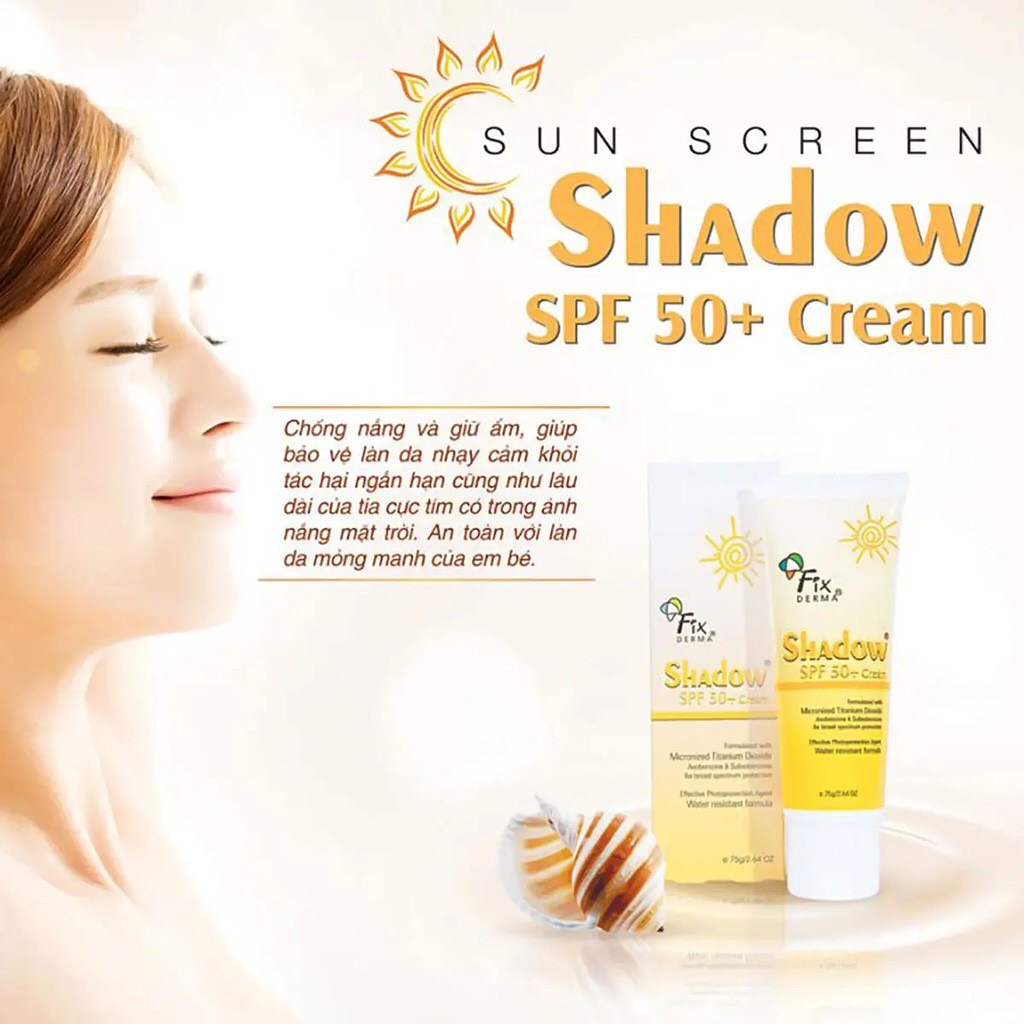 [CHÍNH HÃNG] Kem chống nắng Fixderma 75g