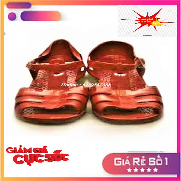 Brown red cloth sandals, sandals