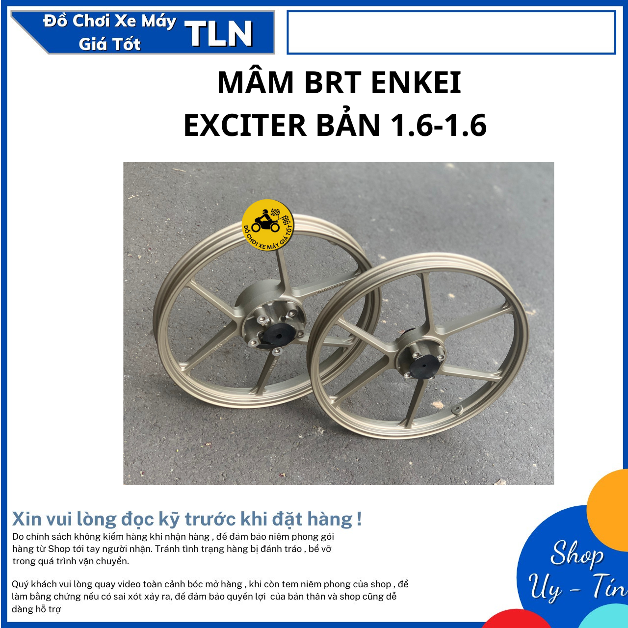 Mâm brt enkei dành cho xe exciter150 1.6-1.6 - winner 1.6-1.85