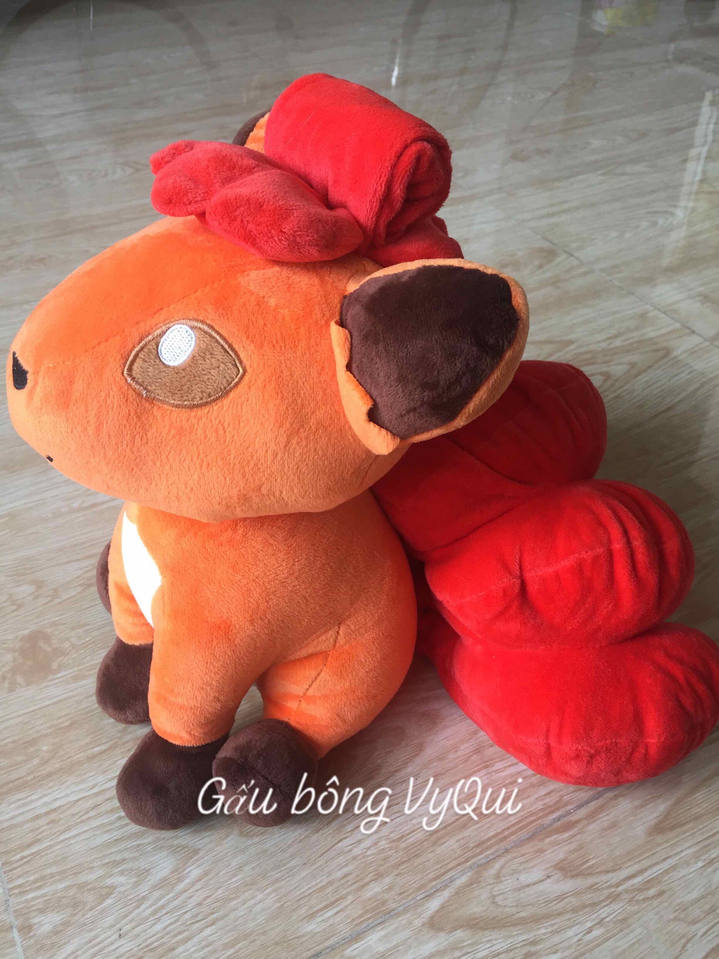 [HCM]Gấu bông Pokemon cáo 6 đuôi Vulpix lửa size to