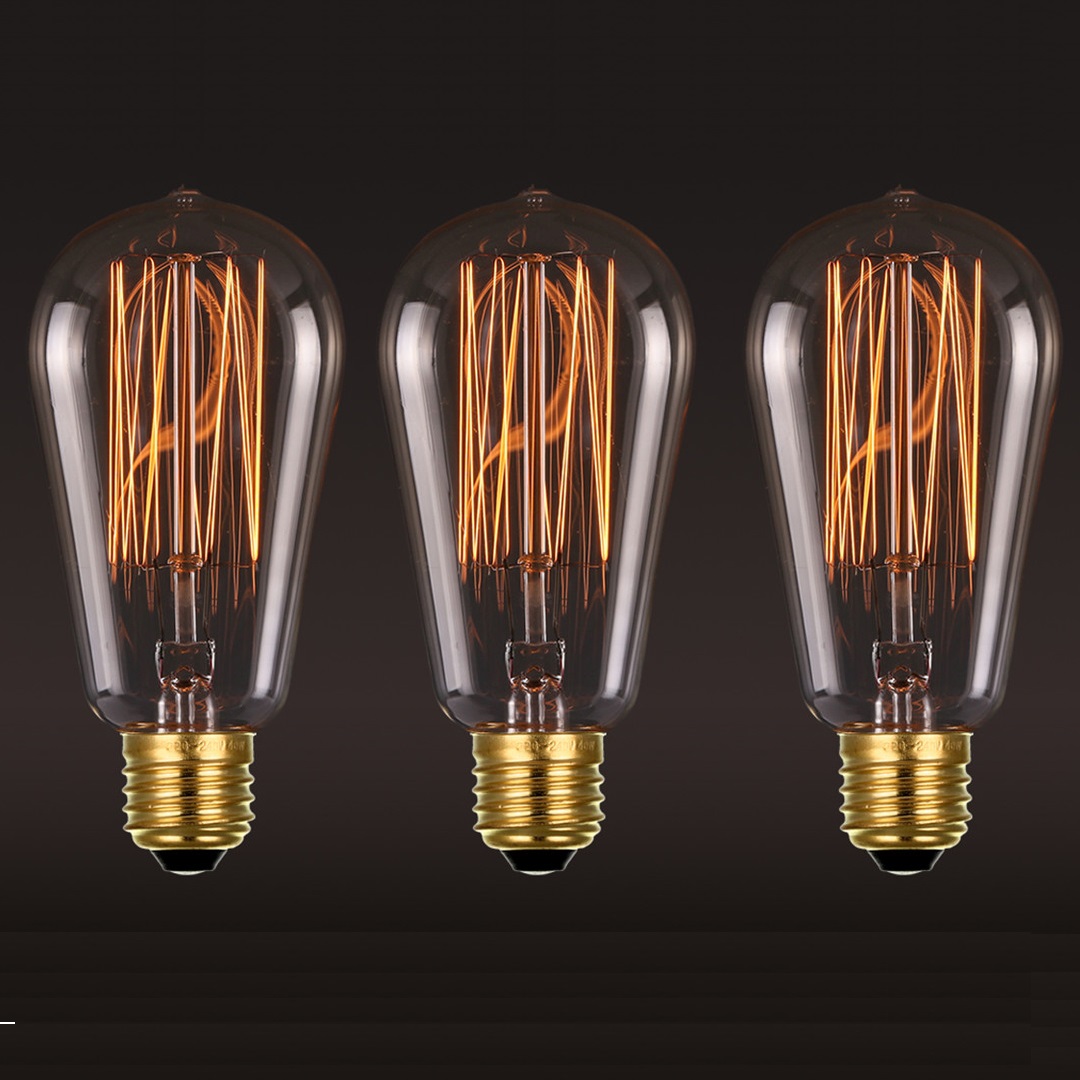 Bóng đèn edison vintage bulb 40w tim xoắn e27 220v