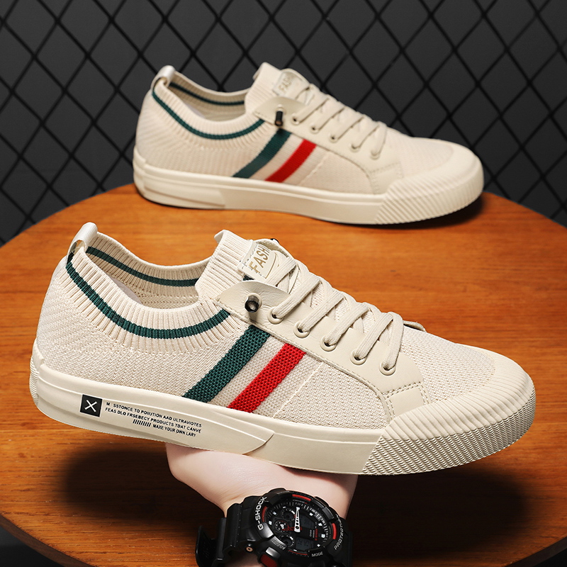 Giày Sneaker Nam Giày Vải Co Dãn Phong Cách 2023