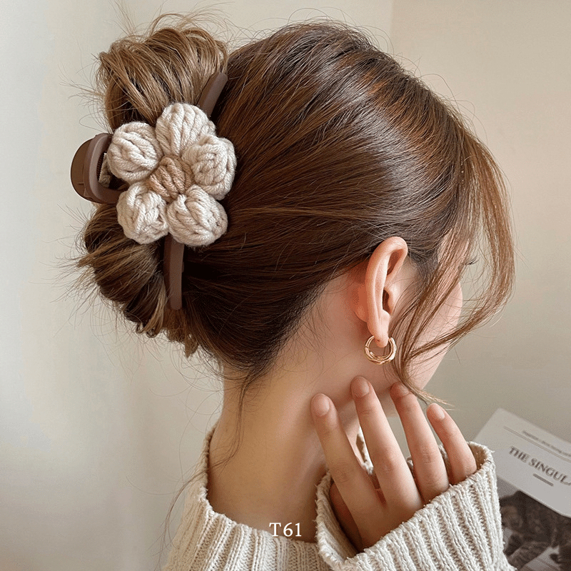 Kẹp tóc càng cua hoa Lily nữ tính trang nhã Annie T61