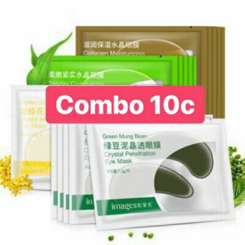 Combo 10 mặt nạ quầng thâm mắt giá rẻ