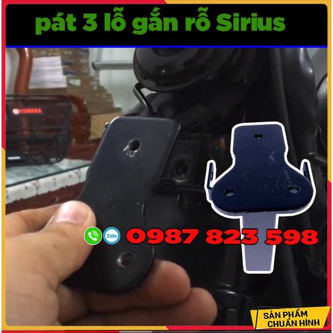 Pát 3 Lổ Gắn Rổ Xe Wave 100, Wave 110 , Sirius