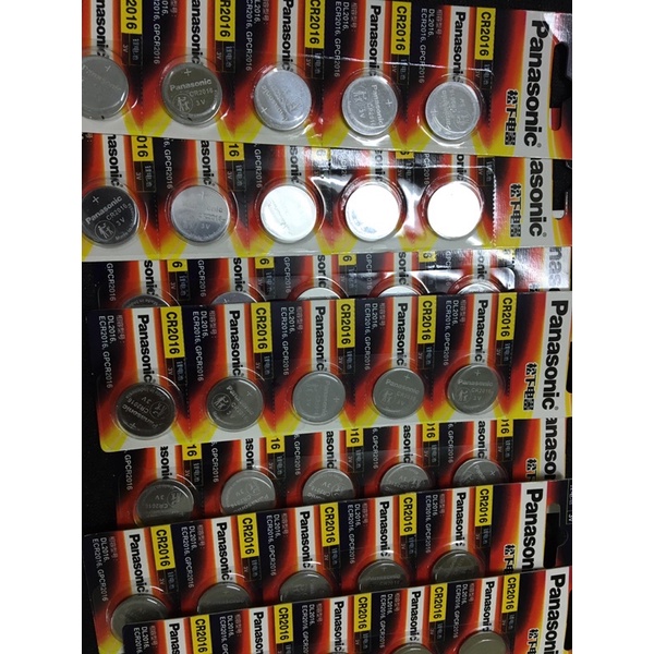 Vỉ 5 pin CR2016 Panasonic 3v
