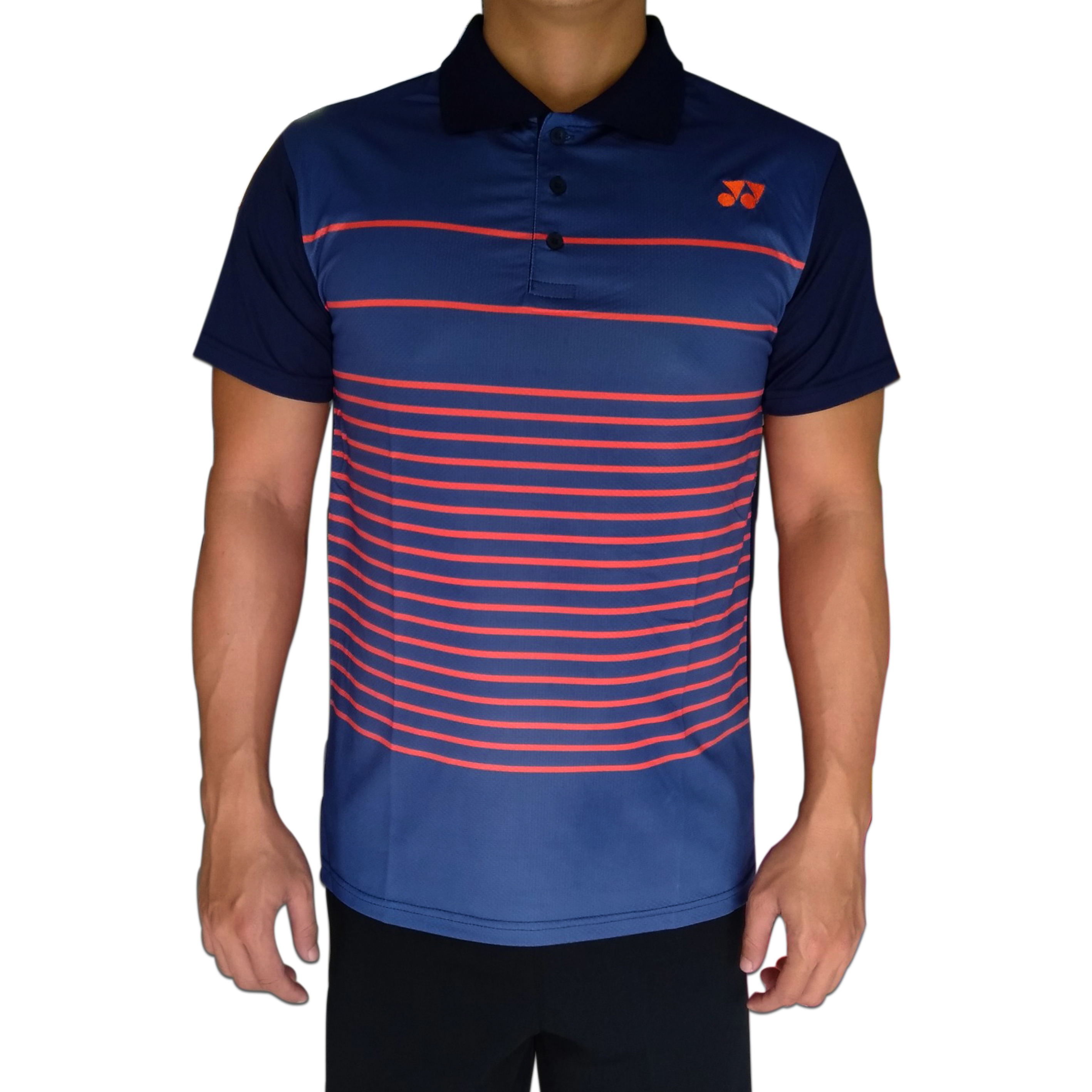 Áo cầu lông yonex cổ bẻ 2019 Nam nữ đen