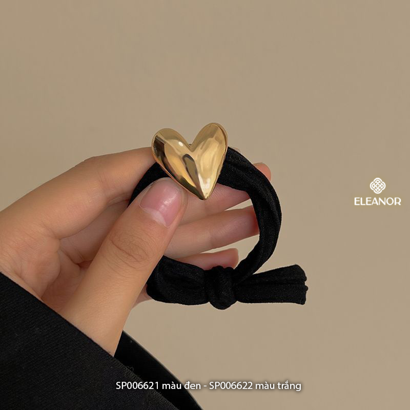Dây buộc tóc nữ Eleanor Accessories dây cột tóc hình trái tim phụ kiện tóc 6621