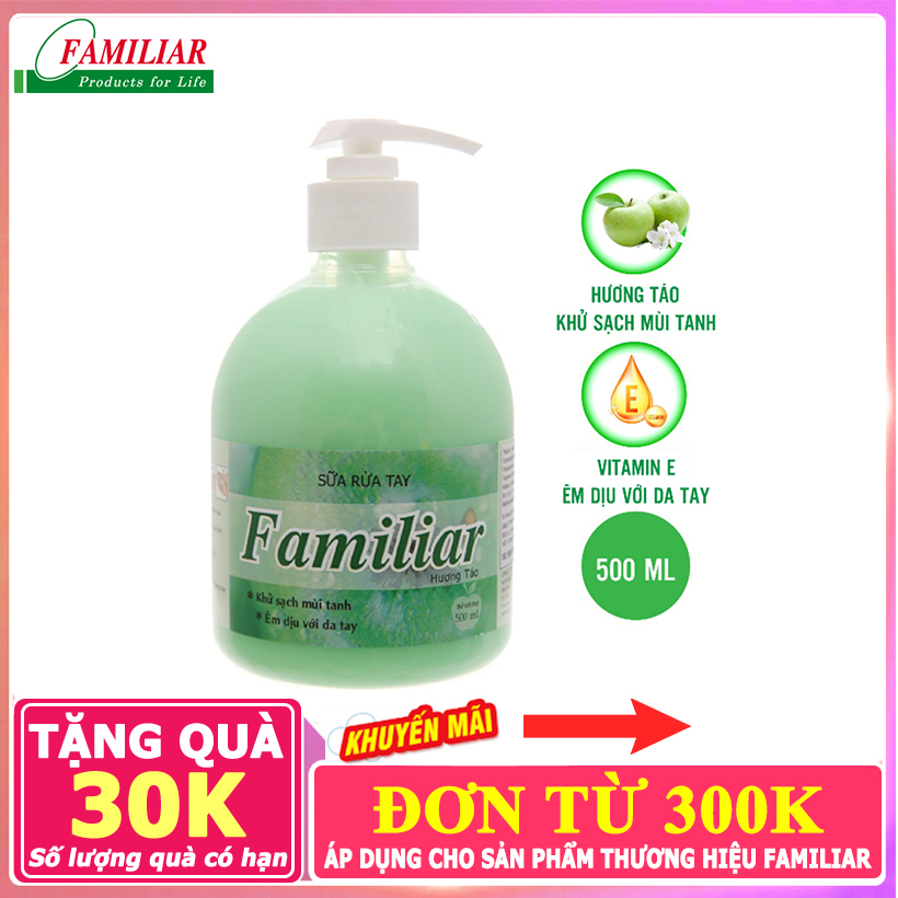 Nước rửa tay Familiar 500ml [hương Táo hoa Anh đào Blooming love 500ml]