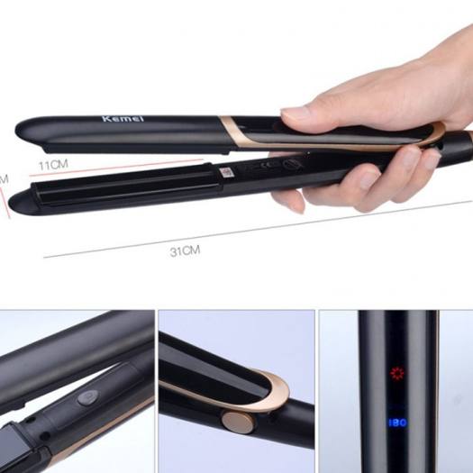Máy Ép Tóc Kemei-Máy Tạo Kiểu Tóc Đa Năng Cao Cấp