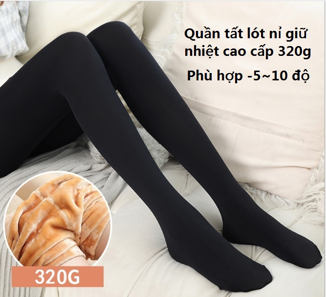 881616 quần tất nữ lót nỉ mặc mùa đông dày 12000d