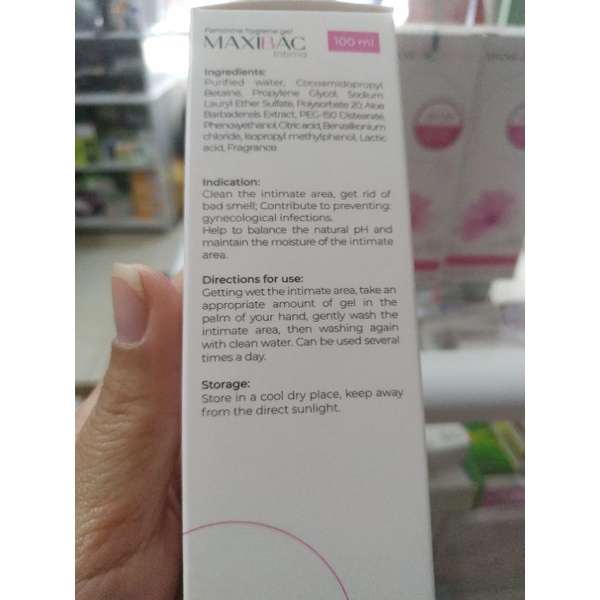 Gel vệ sinh phụ nữ Maxibac Intima pH 3.8