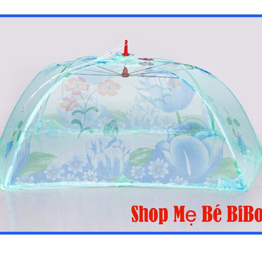 Mùng Chụp Em Bé Vải Tuyn In Bông