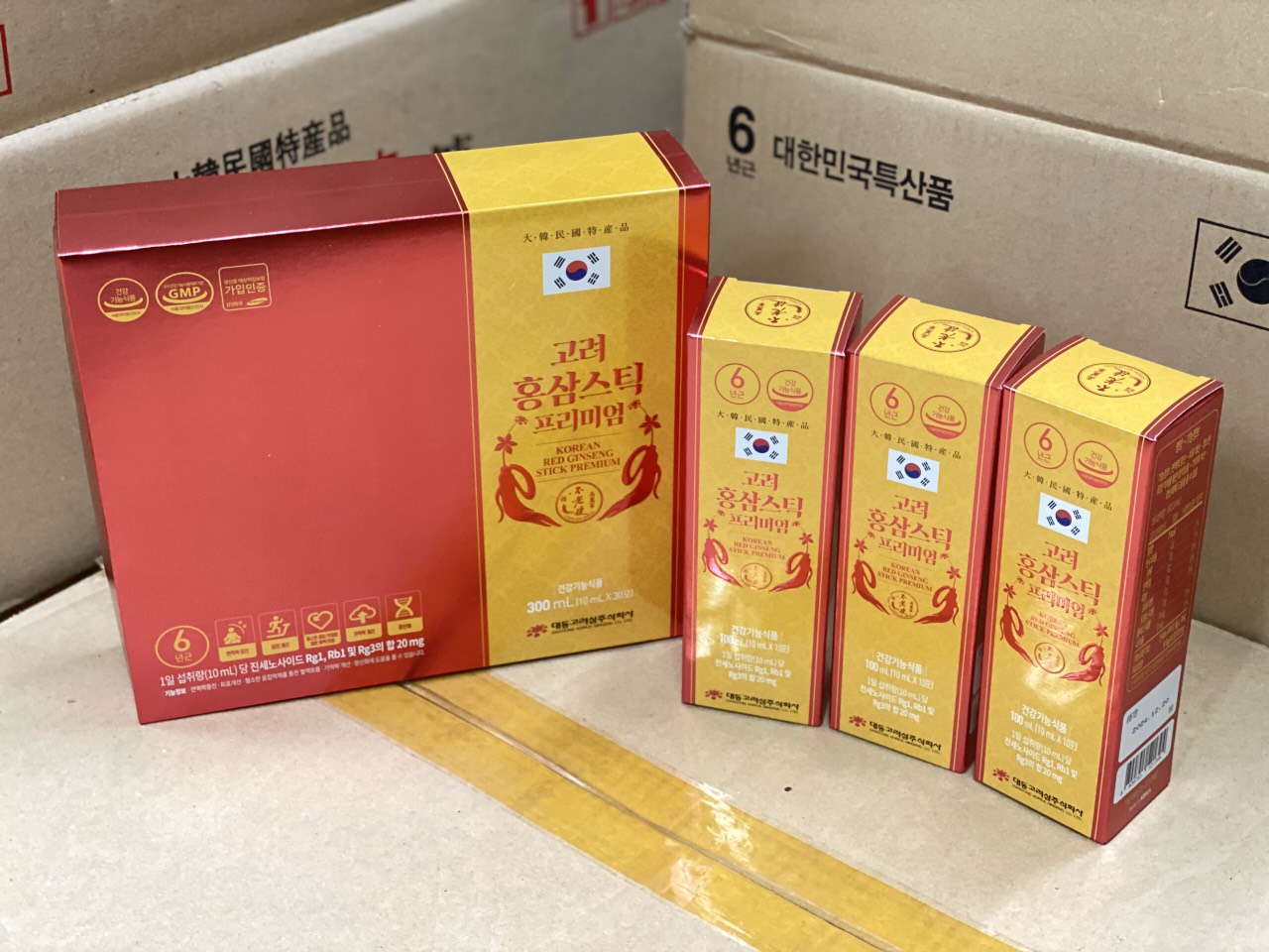 Tinh chất Hồng Sâm Hàn quốc Premium cao cấp đậm đặc 300ml (10ml x 30 gói )