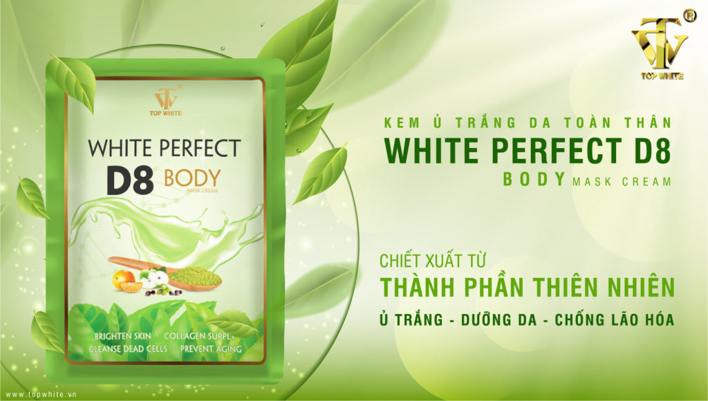 Kem Ủ White Perfect Body Topwhite D8 tắm trắng da