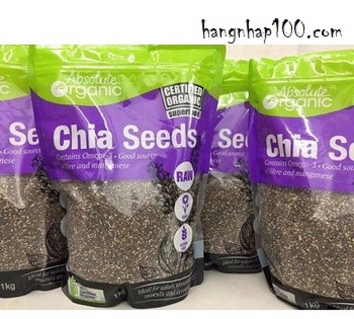 Hạt chia Úc 100gram ( chiết nhỏ từ bịch 1kg) Hạt chia ăn kiêng - Hạt chia giảm cân