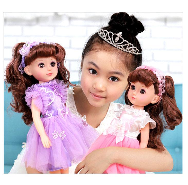 Búp Bê Mắt 4D Doll Thông Minh Biết Hát ,Phát Nhạc ( Tím)