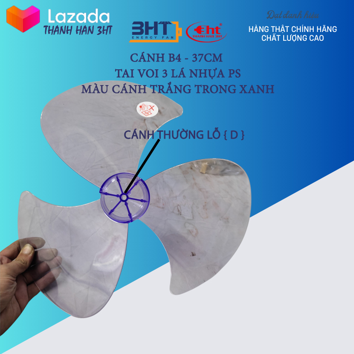 Cánh Quạt B4 3 Lá Cánh Tai Voi - Có loại thay Senko