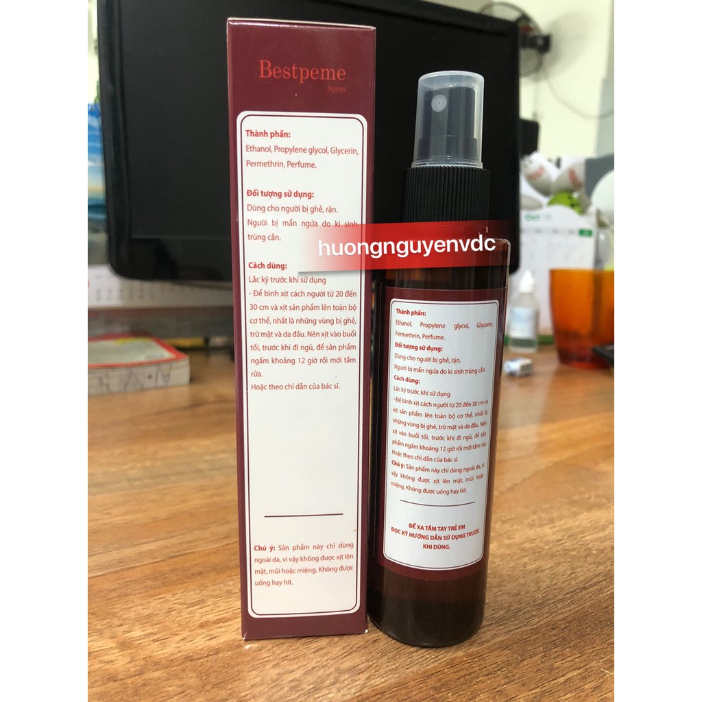 Dung dịch xịt ghẻ Bestpeme spray 150ml