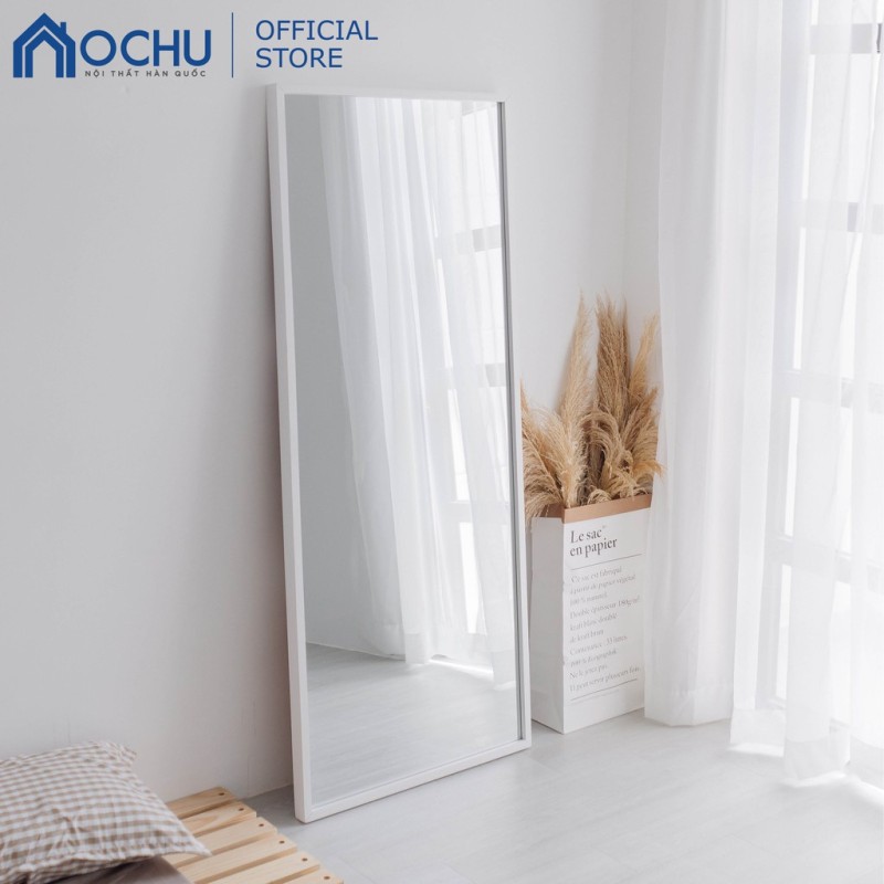 Gương Đứng Soi Toàn Thân Khung Gỗ OCHU - Mirror L - White