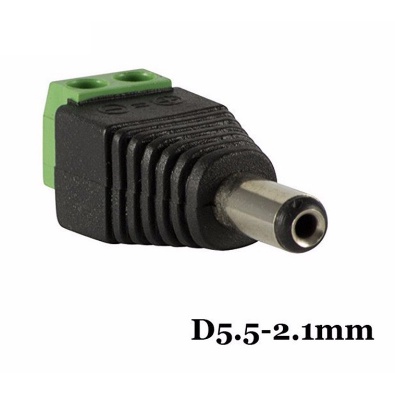Jack nguồn dc 5.5x2.1mm đầu đực( 2 CÁI)
