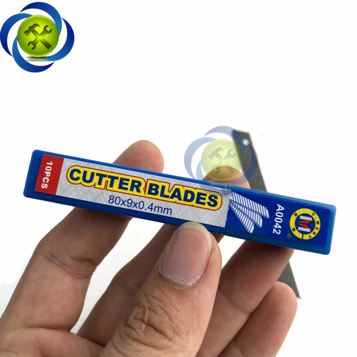 [HCM]Lưỡi dao rọc giấy C-mart A0042 80x90x0.4mm (10 lưỡihộp)