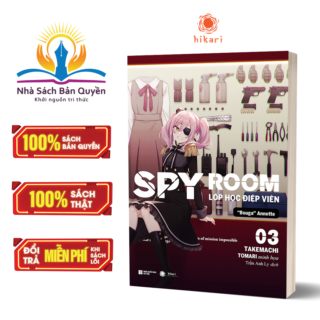 Sách - Spy room – Lớp học điệp viên 3: Bouga Annette (bản đặc biệt) tặng kèm huy hiệu