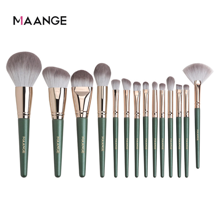 Bộ 14 Cọ Trang Điểm MAANGE Chuyên Nghiệp Mềm Mại Tiện Dụng