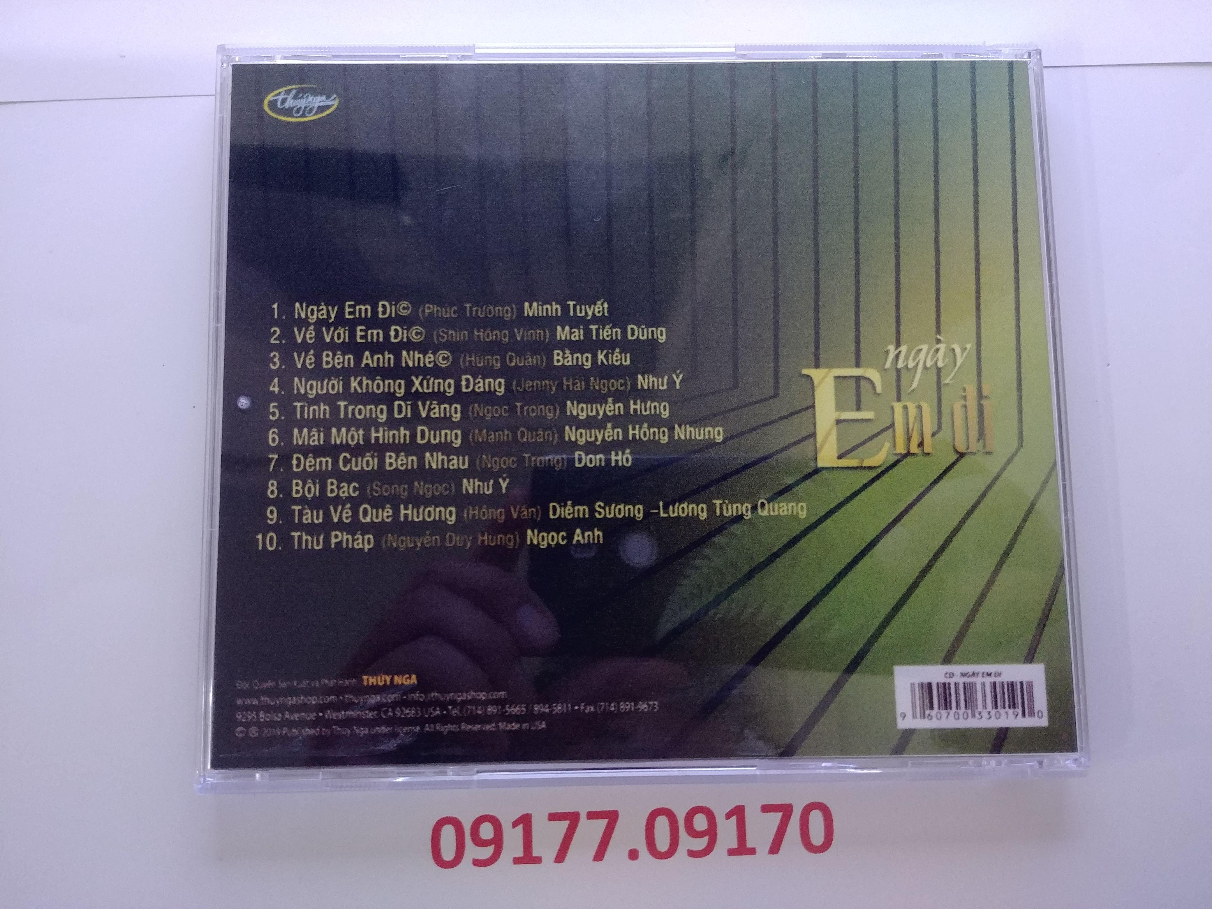 CD Ngày Em Đi - Thúy Nga CD607
