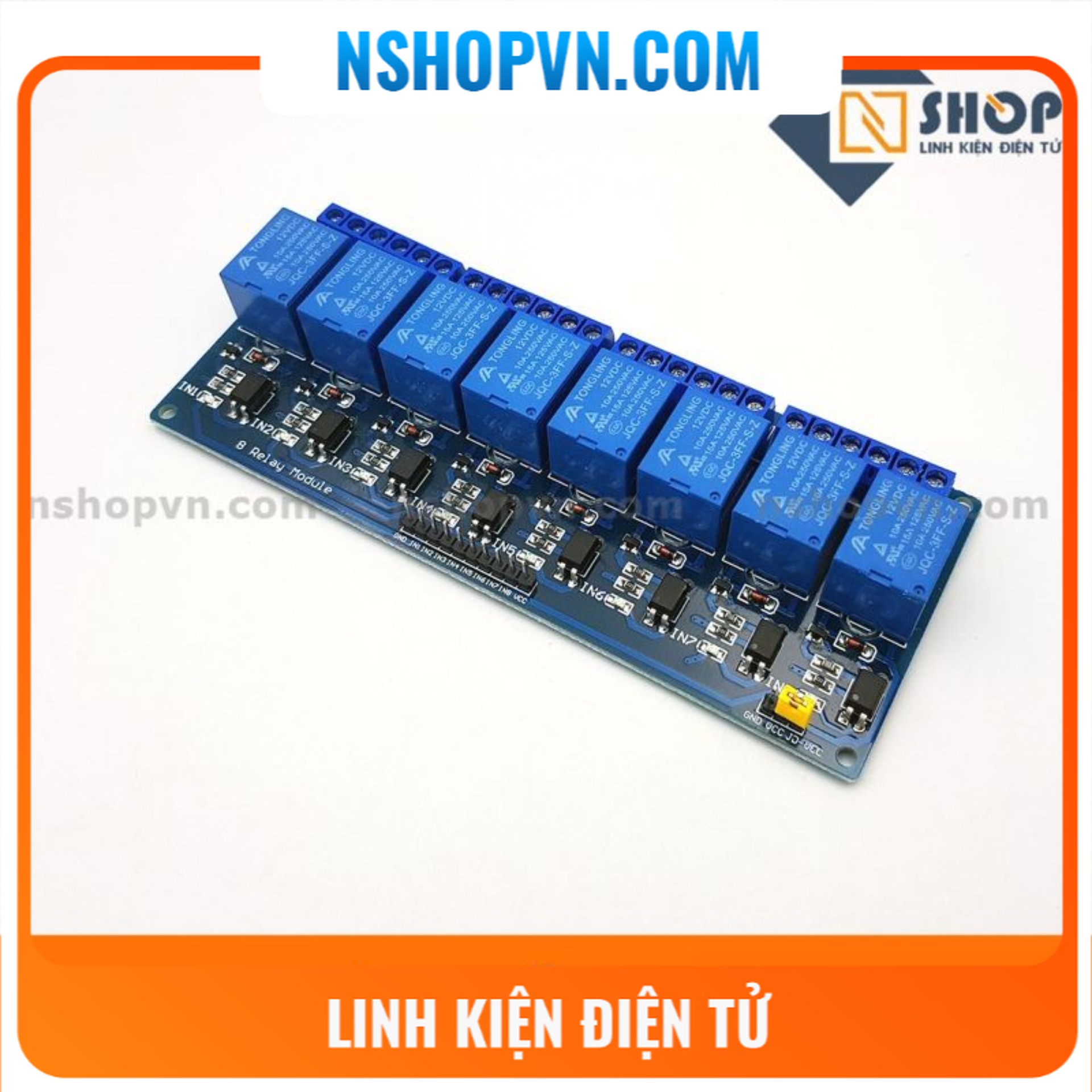 Module 8 relay với opto cách ly 12vdc
