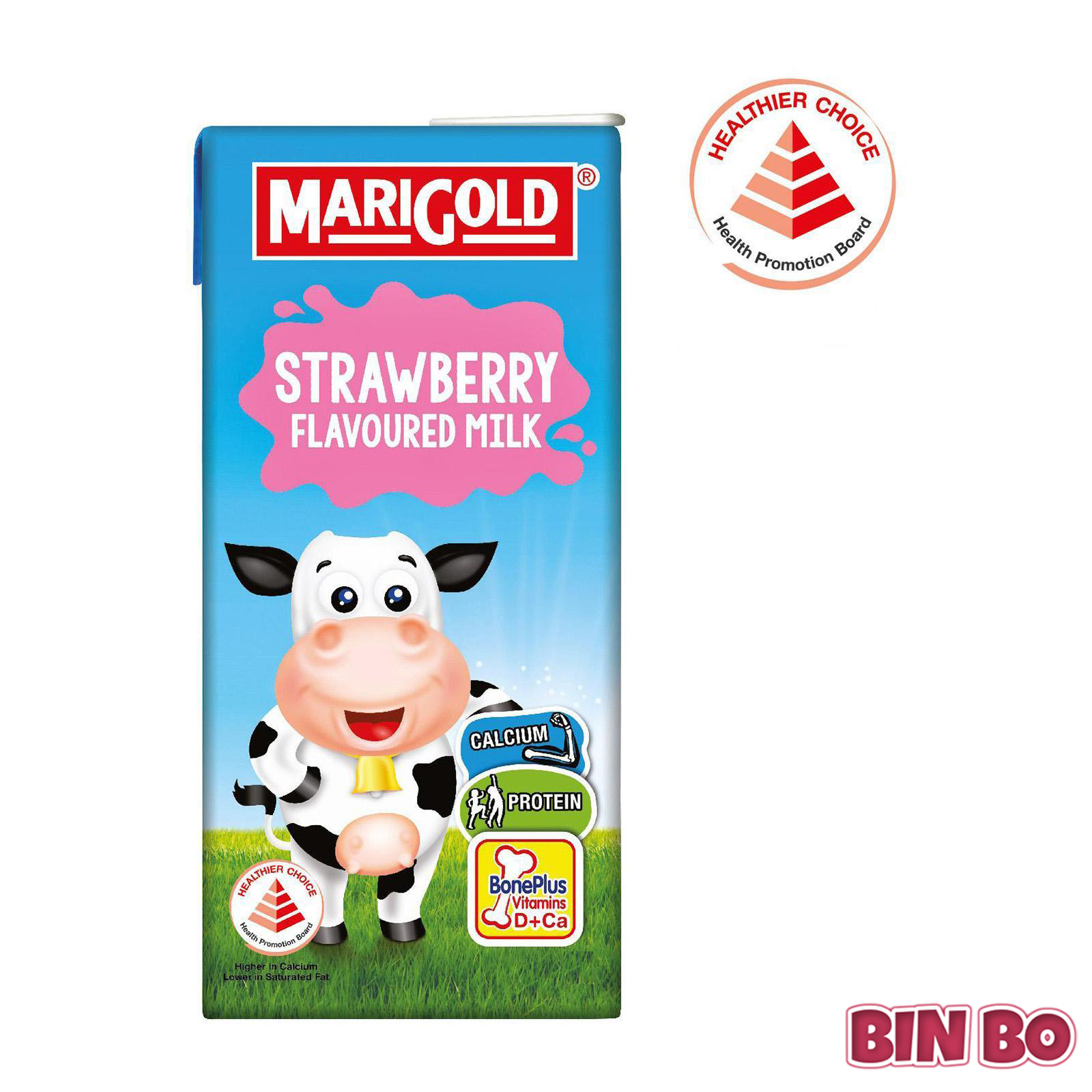 Combo 2 thùng sữa tiệt trùng Marigold vị dâu