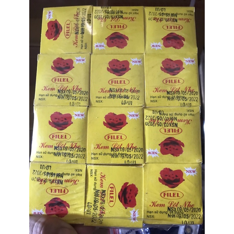 6h kem lột nhẹ lan anh filel 20g, kem lột nhẹ lan anh loại nhất, 6 hộp kem tiện dụng 20g