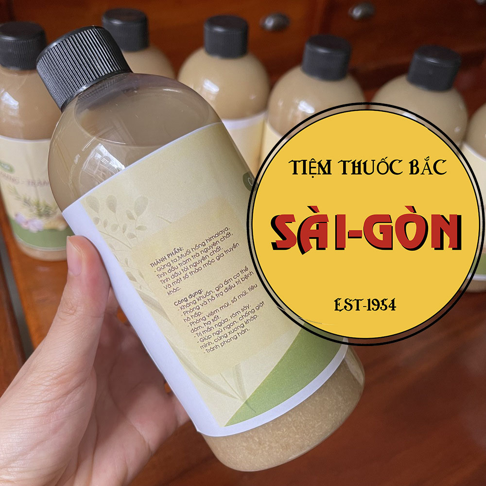 Cốt Gừng Tràm Tỏi Tắm Bé - Chai 600ml