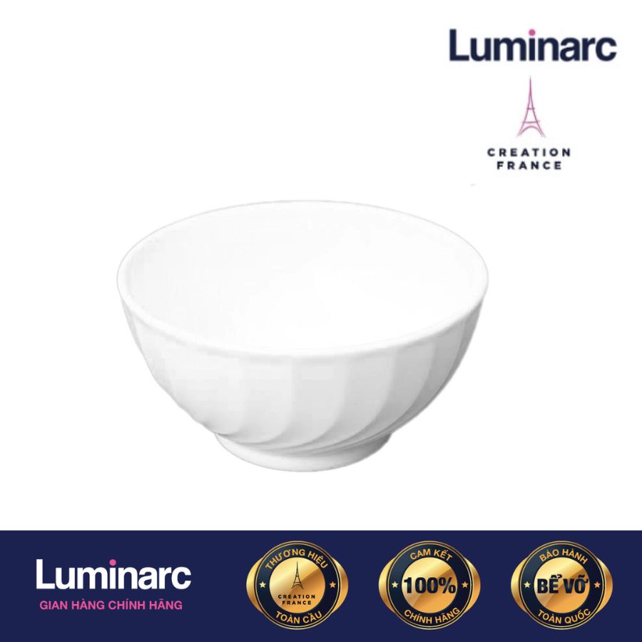 Bộ 6 Chén Thuỷ Tinh Luminarc Trianon Trắng 12cm- LUTRN3652