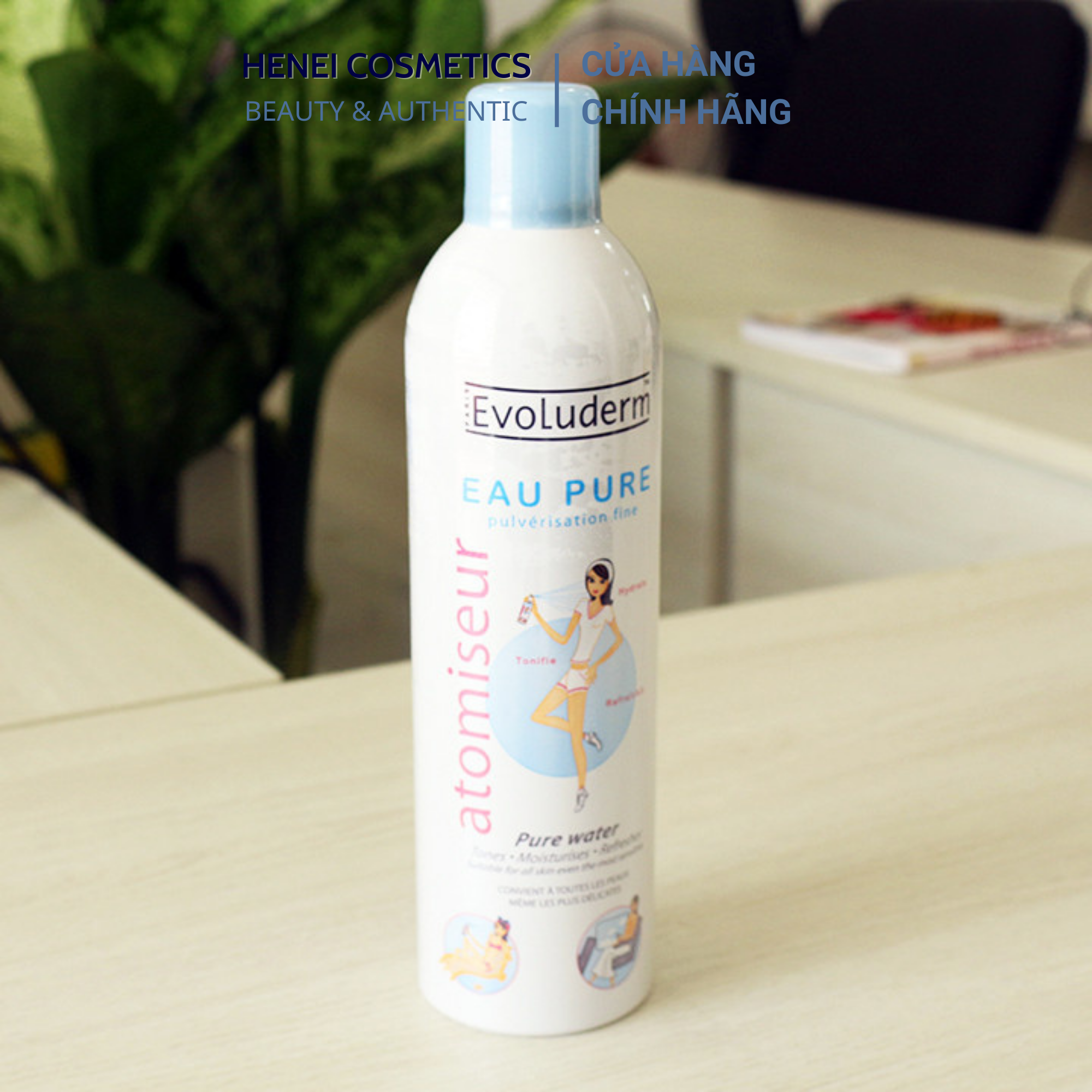 Xịt Khoáng Dưỡng Da Cấp Ẩm Evoluderm Atomiseur Eau Pure 150ml, 400ml
