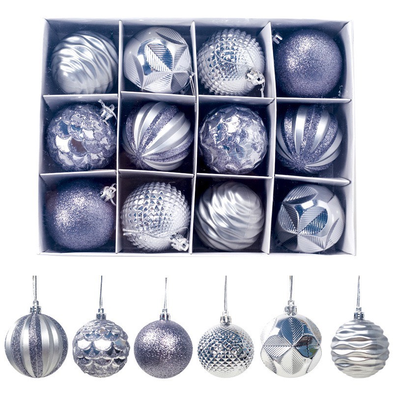 Quả châu trang trí noel 6cm mẫu e21 tách lẻ